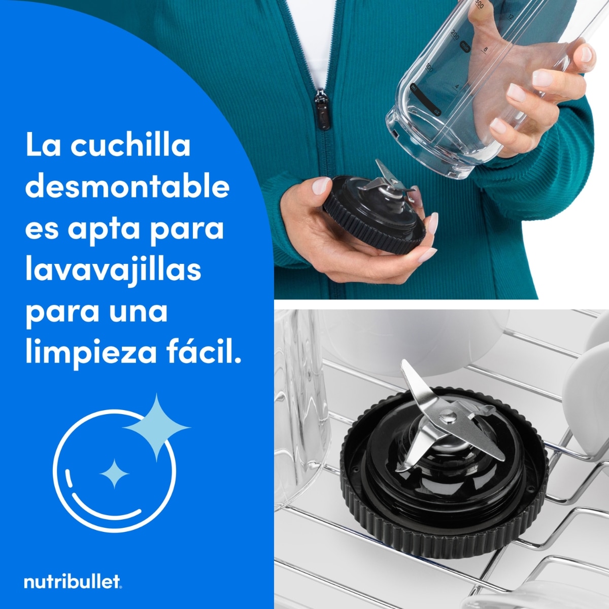 Batidora personal Nutribullet Flex Portable NBP013GM con puerto de carga USB - Gris Gris-7
