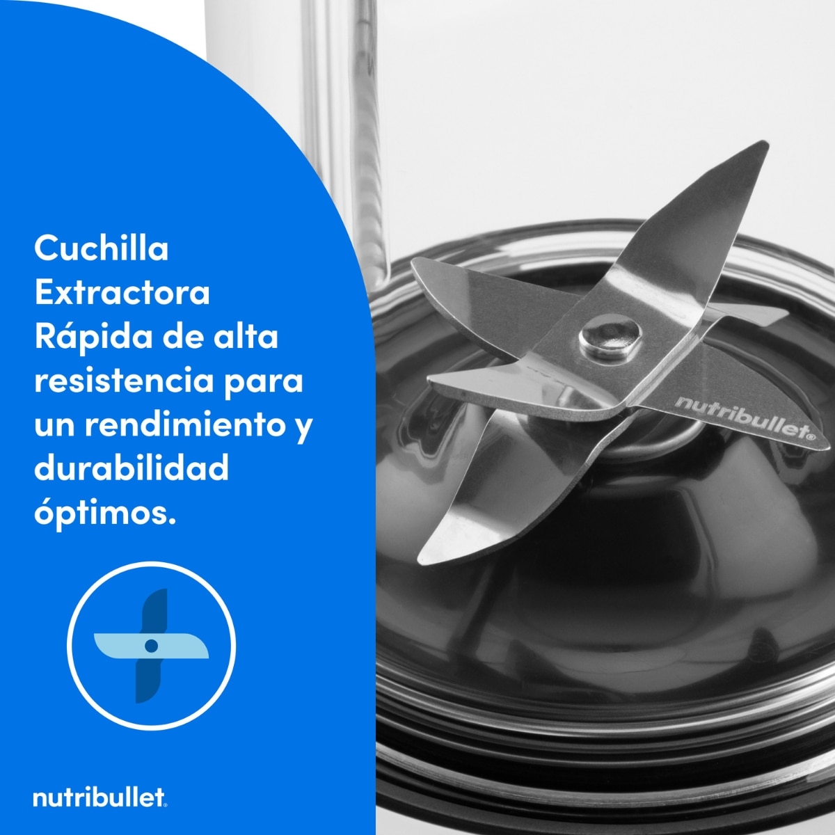 Batidora de vaso Nutribullet Turbo NBT1006MW 1000W con 2 vasos de viaje - Blanco Blanco-6