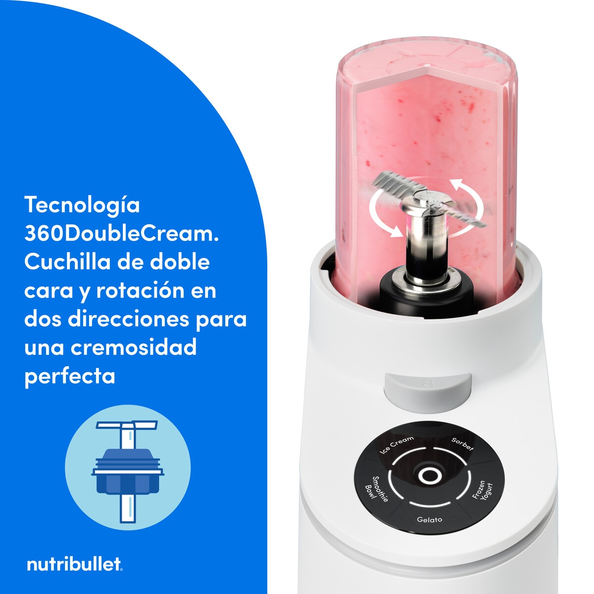 Imagen 3 de Heladera Nutribullet Chill NBD0503W con 5 programas automáticos - Blanco Blanco