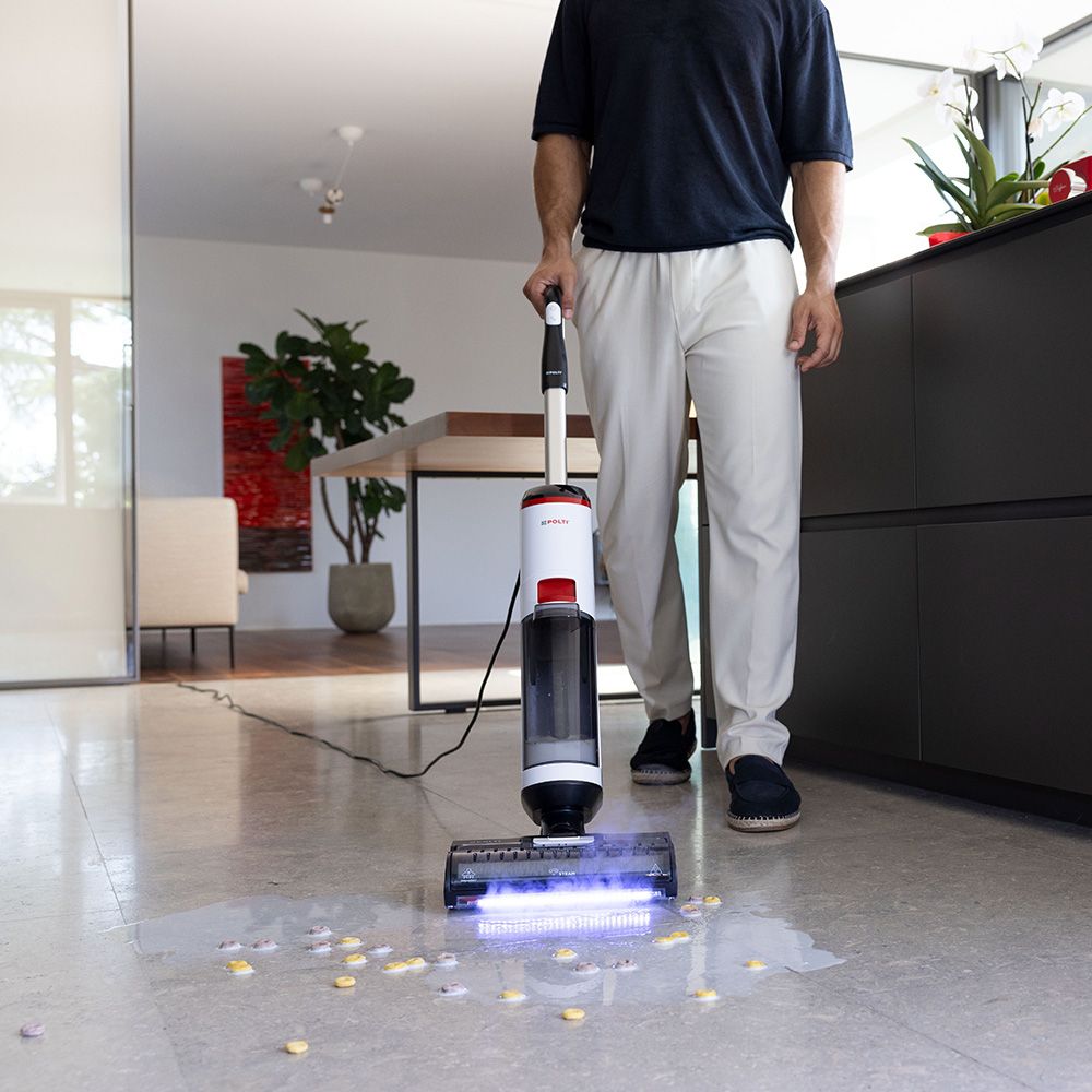 Fregona eléctrica a vapor Polti RollySteam WD10C - Blanco Blanco-6