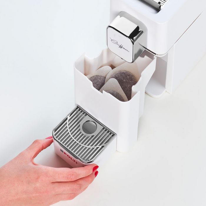Imagen 5 de Cafetera de cápsulas E.S.E Polti Coffea S15W espresso - Blanco Blanco