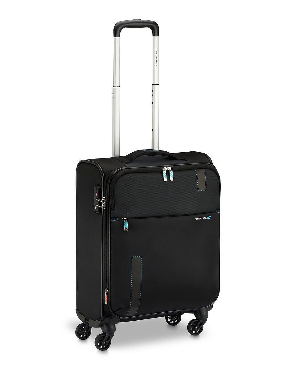Imagen 0 de Maleta de Cabina Expandible SPEED blanda con capacidad 40/46L dimensiones 55x40x20/23cm Negro / Azul