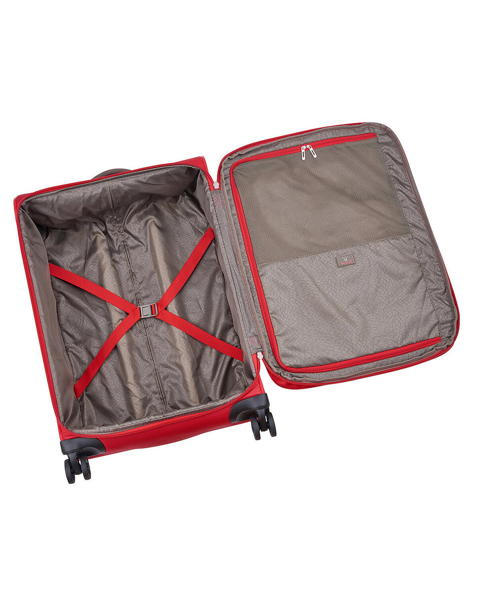 Imagen 5 de Maleta de cabina expandible sidetrack blanda con capacidad 42/48l dimensiones 55x40x20/23cm - Roncato - Rojo Rojo
