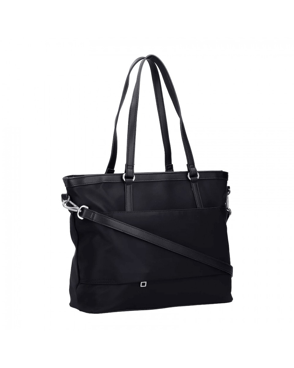Bolsa shopper Solaris con compartimento colgante Negro-4