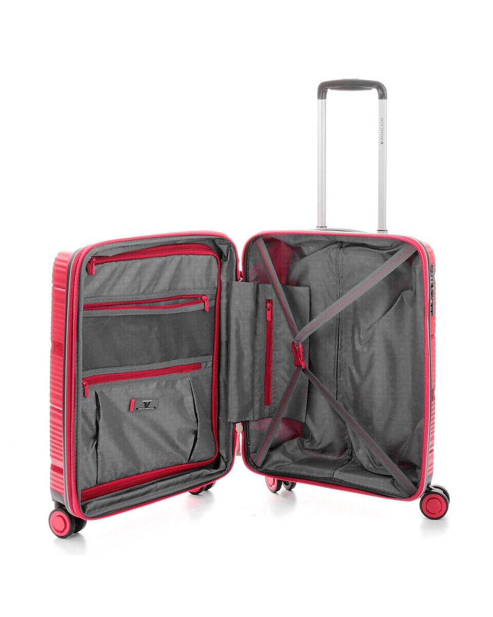 Maleta de Cabina Expandible R-LITE rígida con capacidad 40/44L dimensiones 55x40x20/23cm Rojo-4