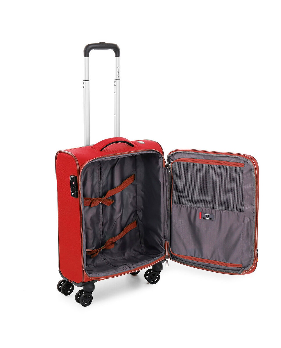 Imagen 5 de Maleta de cabina expandible evolution blanda con capacidad 42/48l dimensiones 55x40x20/23cm - Roncato - Rojo Rojo