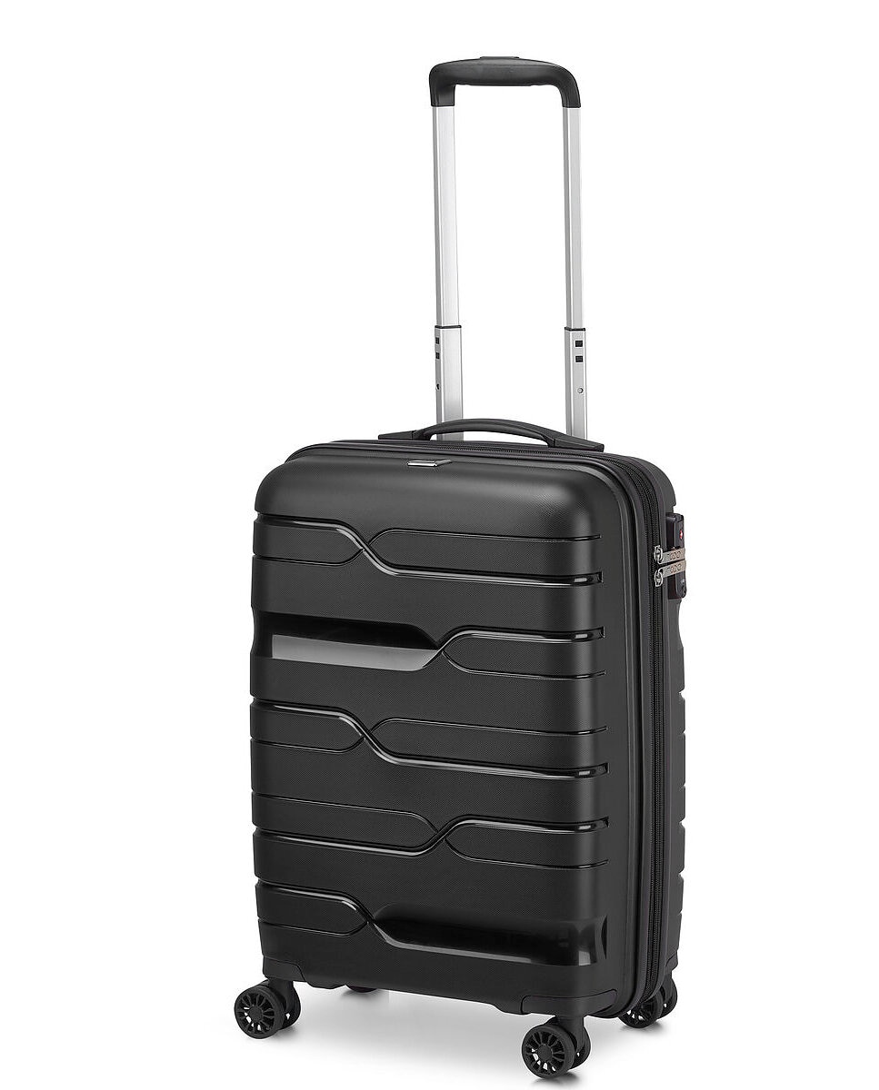 Imagen 1 de Maleta de cabina expandible md1 rígida con capacidad 40/45l dimensiones 55x40x20/25cm - Modo by Roncato - Negro Negro