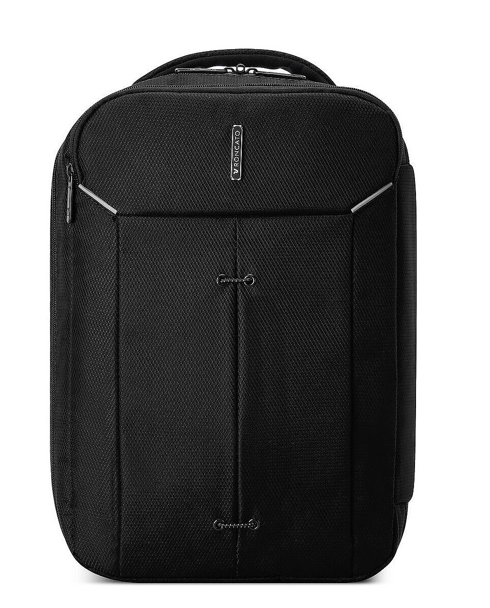 Imagen 2 de Mochila Underseat Ryanair (14") Ironik 2.0 expandibles dimensiones 40x25x15/20 cm - Roncato - Negro Negro