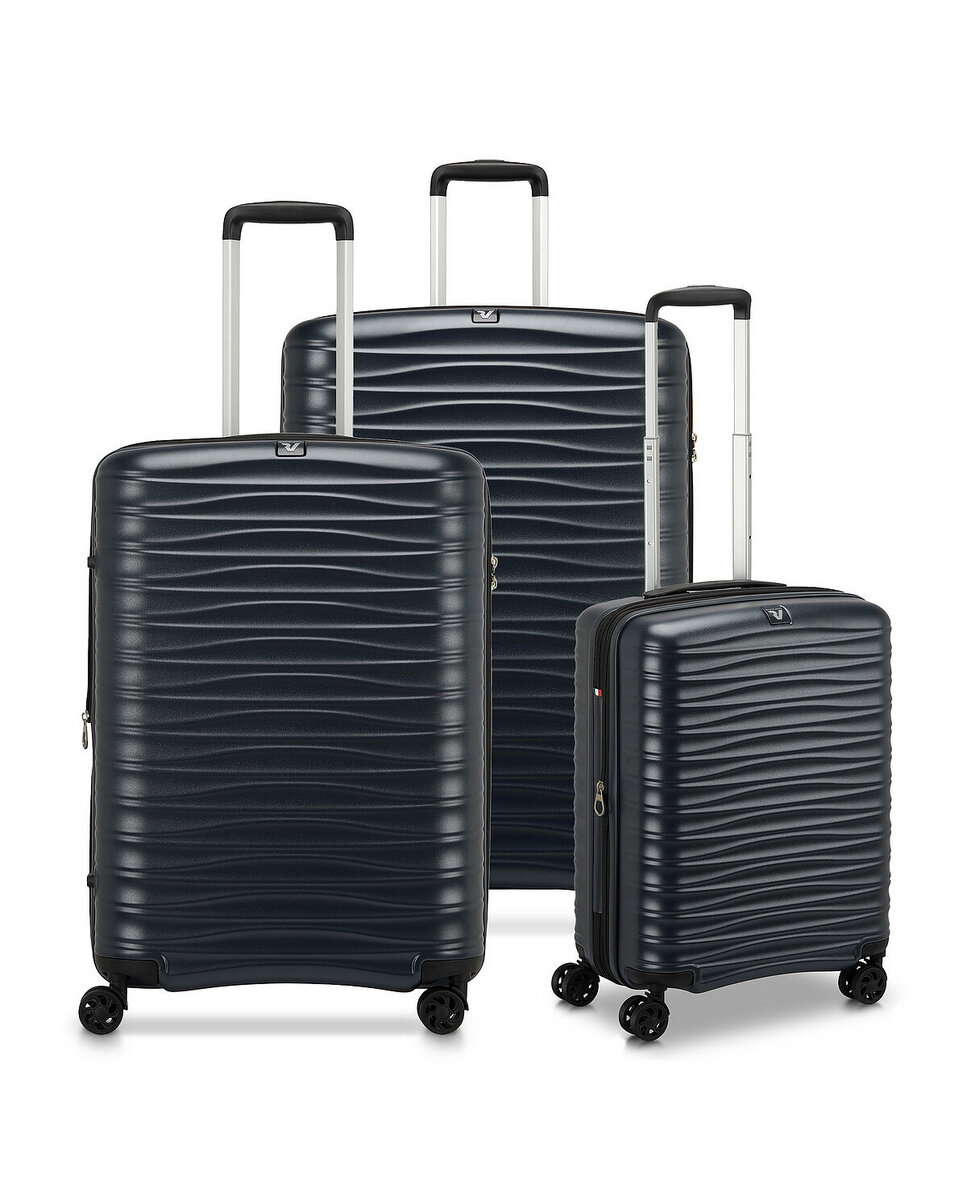 Imagen 1 de Juego de maletas wave dlx rígida con capacidad 40/47 | 71/85 | 108/124l - Roncato - Negro Negro