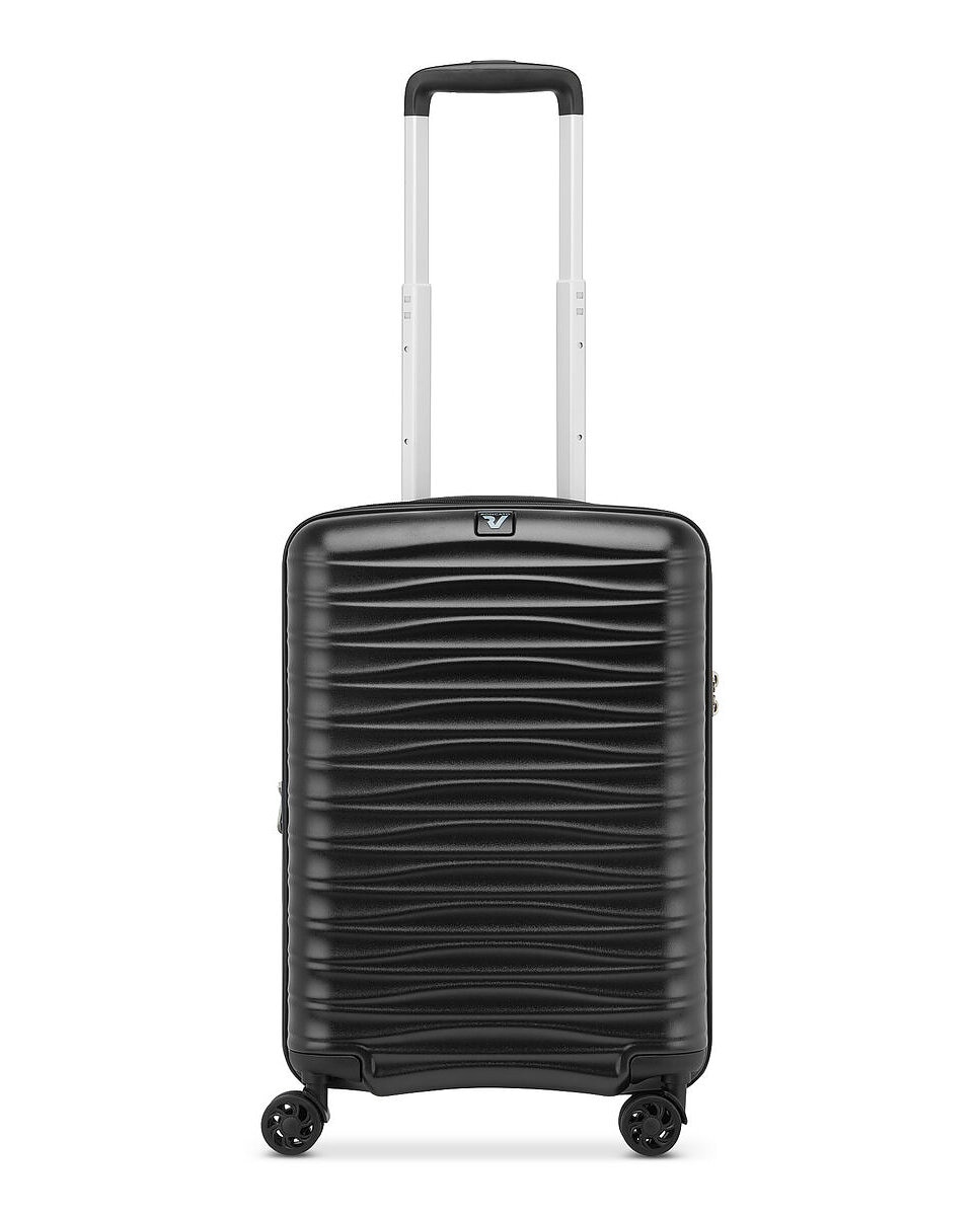 Imagen 2 de Maleta de cabina expandible wave dlx rígida con capacidad 40/47l dimensiones 55x40x20/25cm - Roncato - Negro Negro