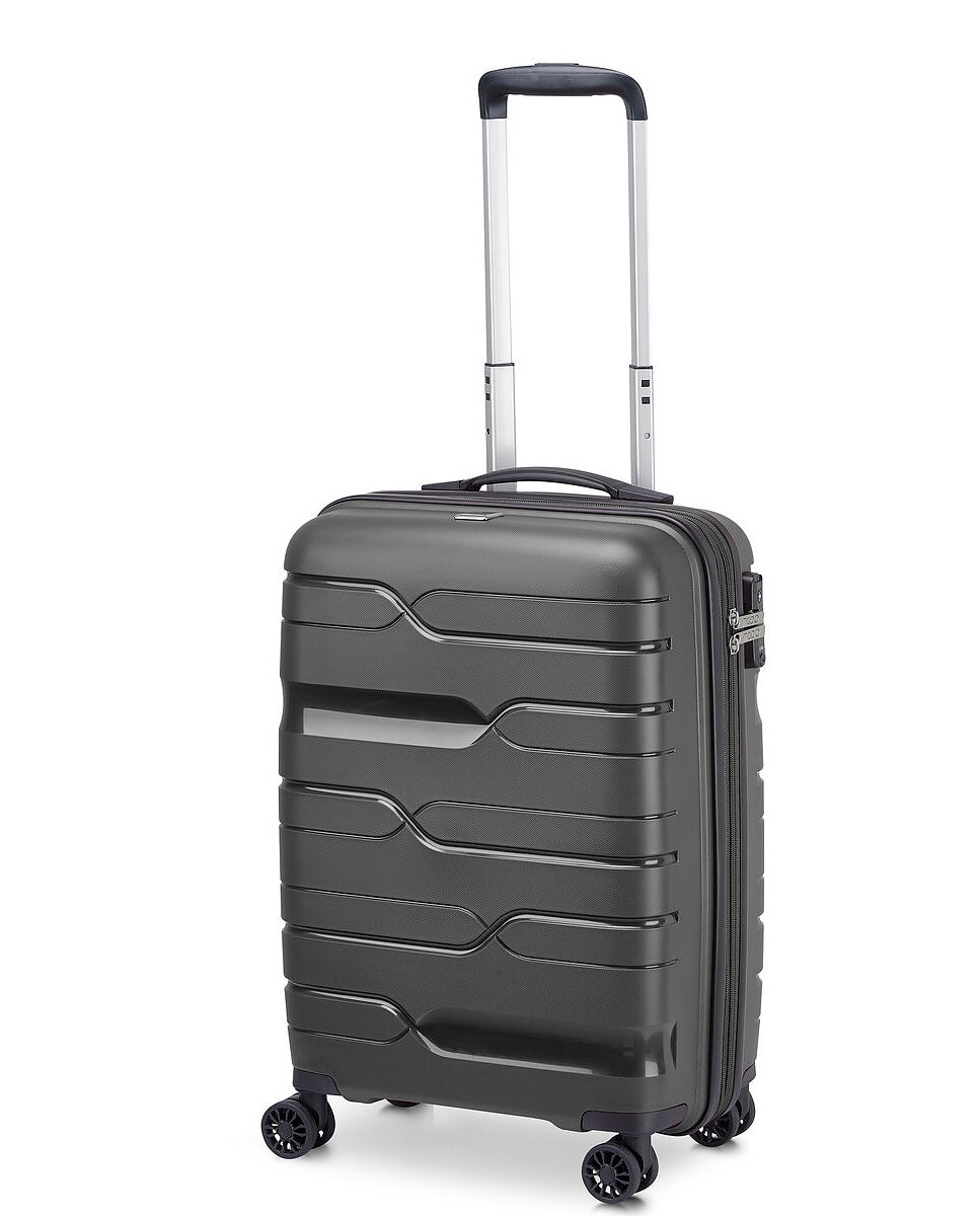 Imagen 1 de Maleta de cabina expandible md1 rígida con capacidad 40/45l dimensiones 55x40x20/25cm Antracita