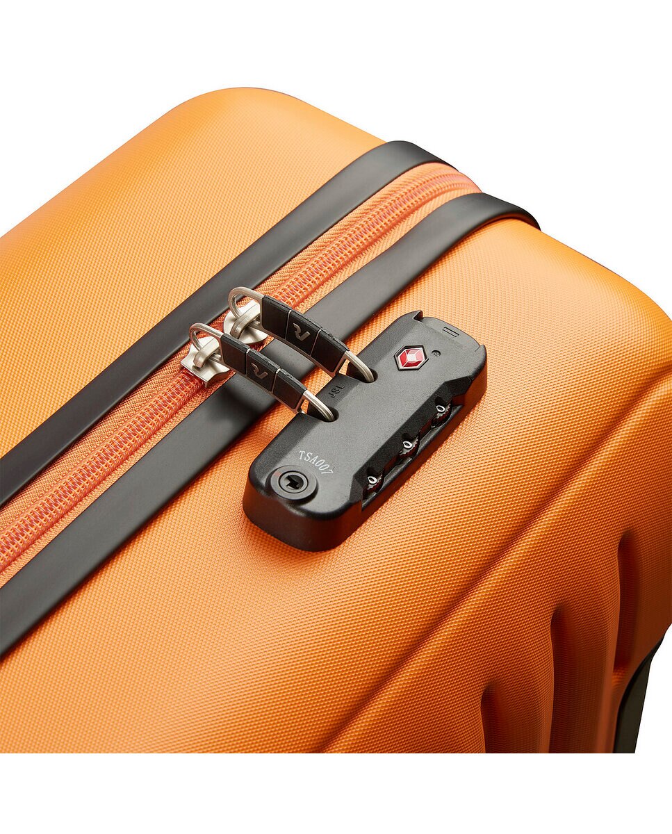 Maleta de Cabina IBIZA rígida con capacidad 40L dimensiones 55x40x20cm - Roncato - Azul oscuro Naranja-6