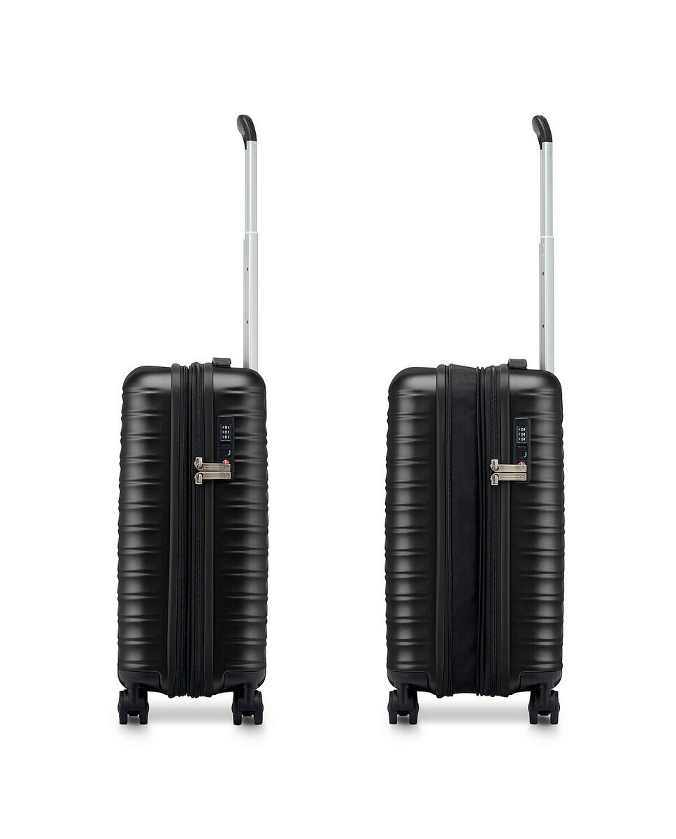 Imagen 6 de Maleta de cabina expandible wave dlx rígida con capacidad 38/48l dimensiones 55x35x20/21.7cm - Roncato - Negro Negro