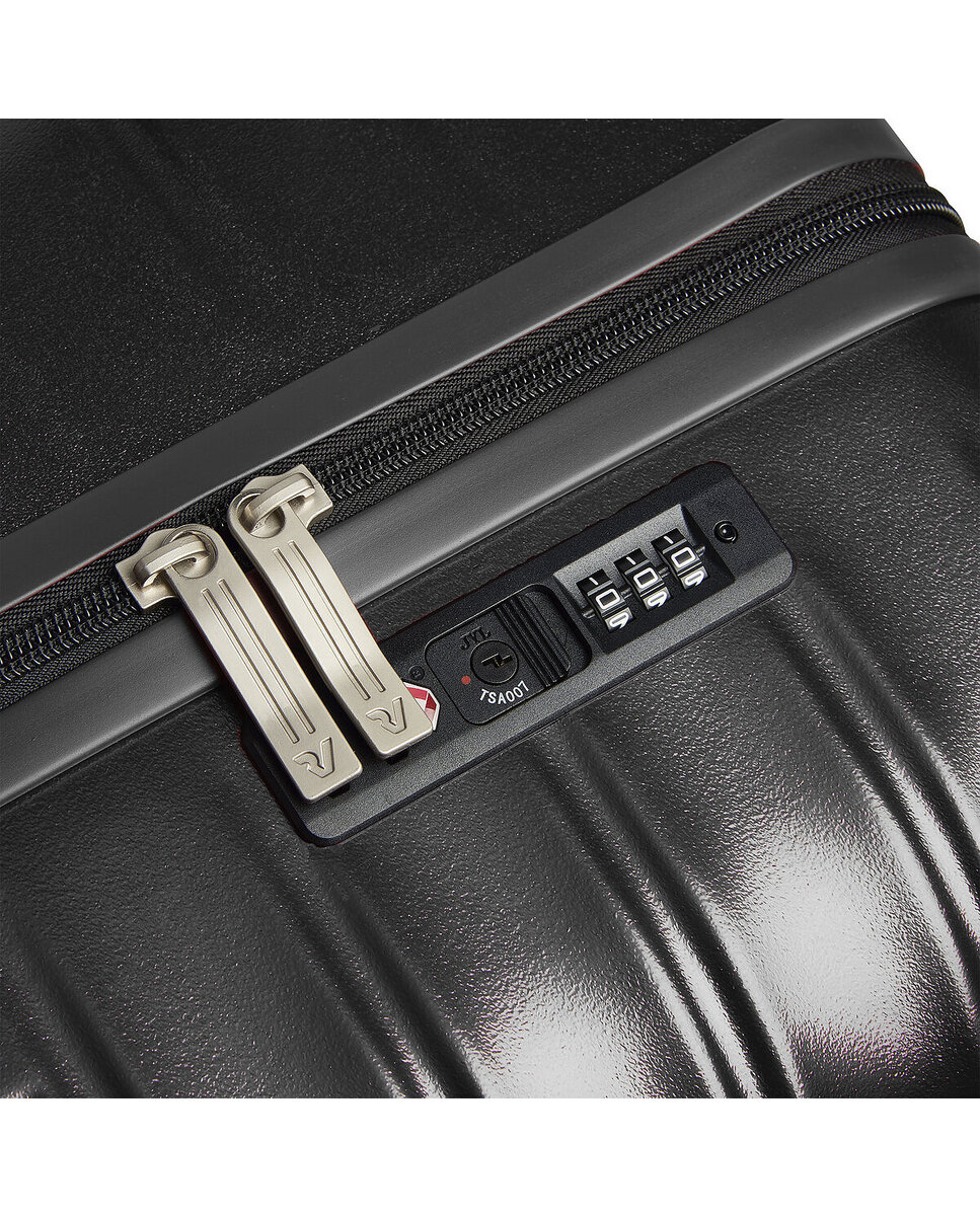 Imagen 9 de Maleta de cabina expandible wave dlx rígida con capacidad 38/48l dimensiones 55x35x20/21.7cm - Roncato - Negro Negro