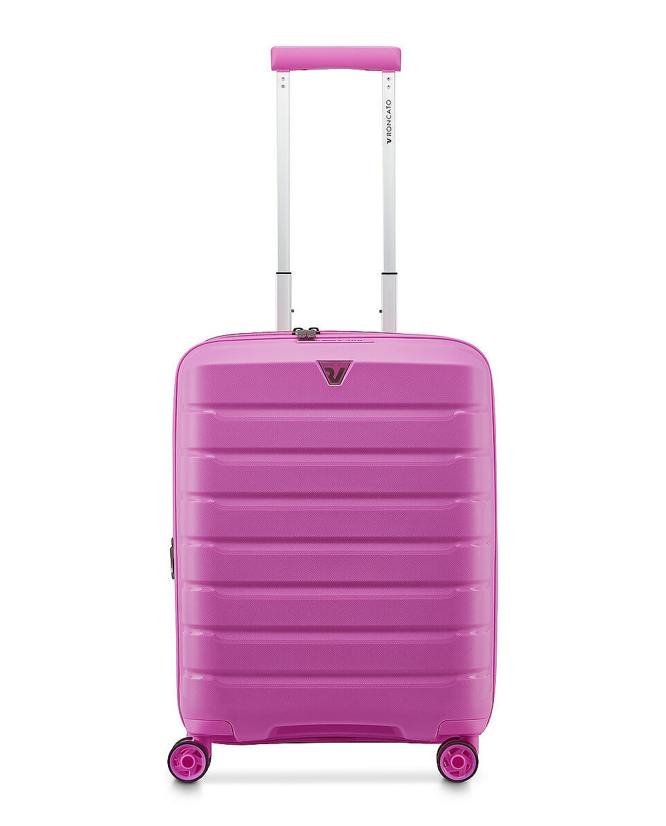 Imagen 2 de Maleta de Cabina Expandible B-FLYING rígida con capacidad 40/47L dimensiones 55x40x20/25cm - Roncato - Rosa Rosa