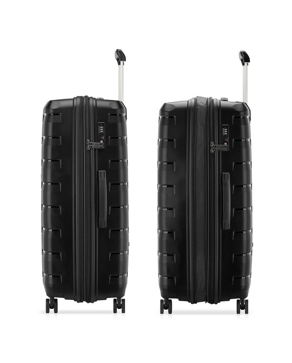 Imagen 6 de Maleta grande expandible SKYLINE 2.0 rígida con capacidad 110/130l - Roncato - Negro Negro