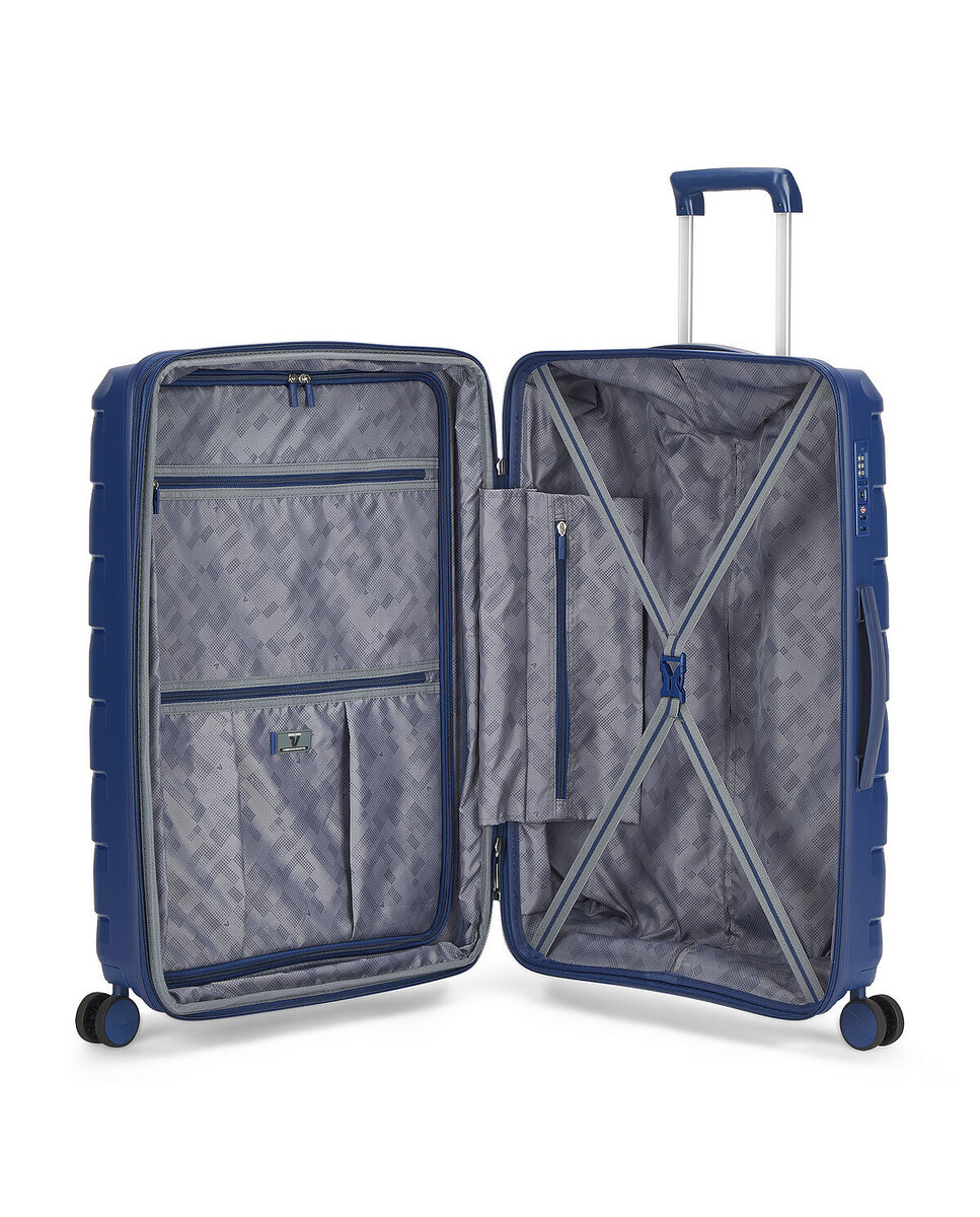 Imagen 4 de Maleta mediana expandible skyline 2.0 rígida con capacidad 78/93l - Roncato - Azul oscuro Azul oscuro