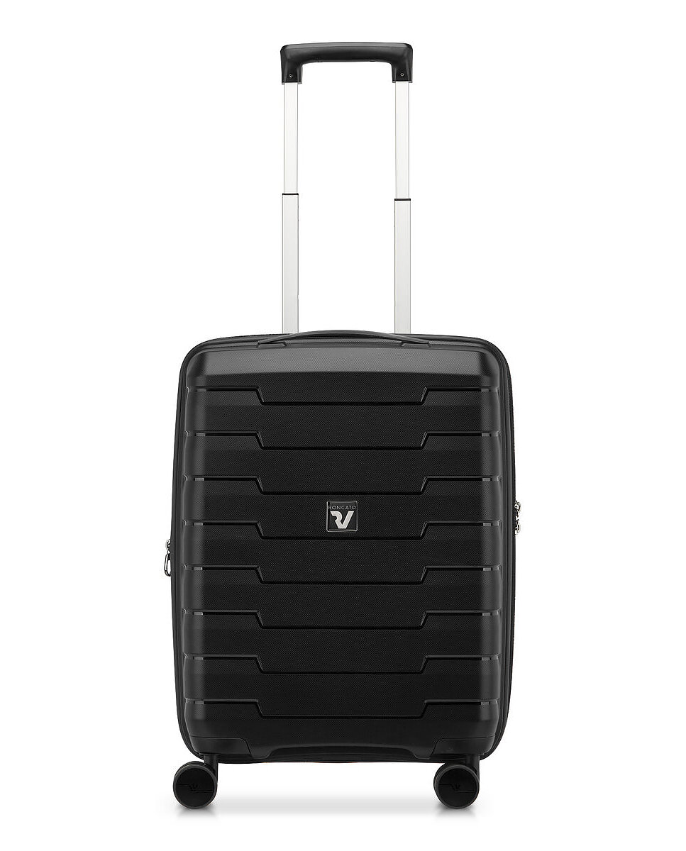 Maleta de cabina expandible skyline 2.0 rígida con capacidad 40/50l dimensiones 55x40x20/25cm - Roncato - Negro Negro-2