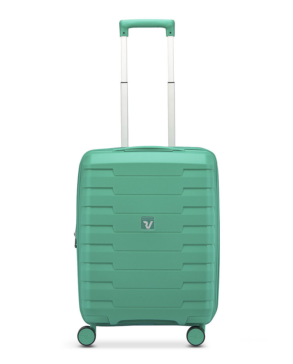Imagen 2 de Maleta de cabina expandible skyline 2.0 rígida con capacidad 40/50l dimensiones 55x40x20/25cm - Roncato - Verde menta Verde menta