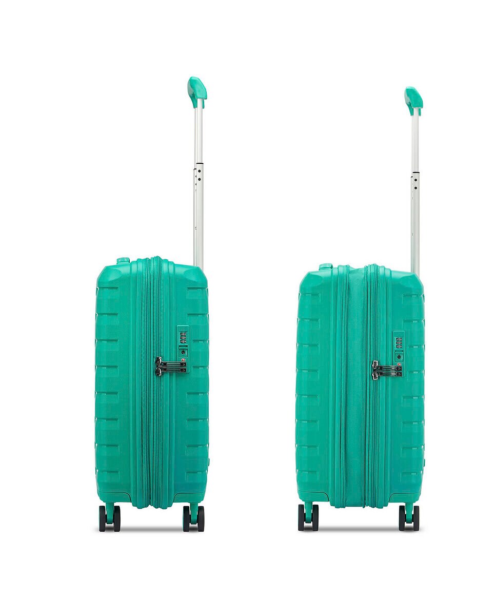 Imagen 6 de Maleta de cabina expandible skyline 2.0 rígida con capacidad 40/50l dimensiones 55x40x20/25cm - Roncato - Verde menta Verde menta