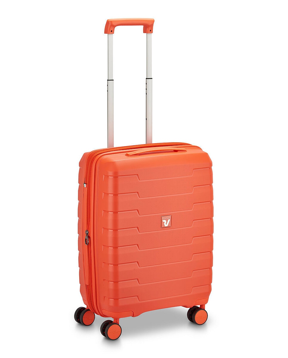 Maleta de cabina expandible skyline 2.0 rígida con capacidad 40/50l dimensiones 55x40x20/25cm - Roncato - Naranja Naranja-1