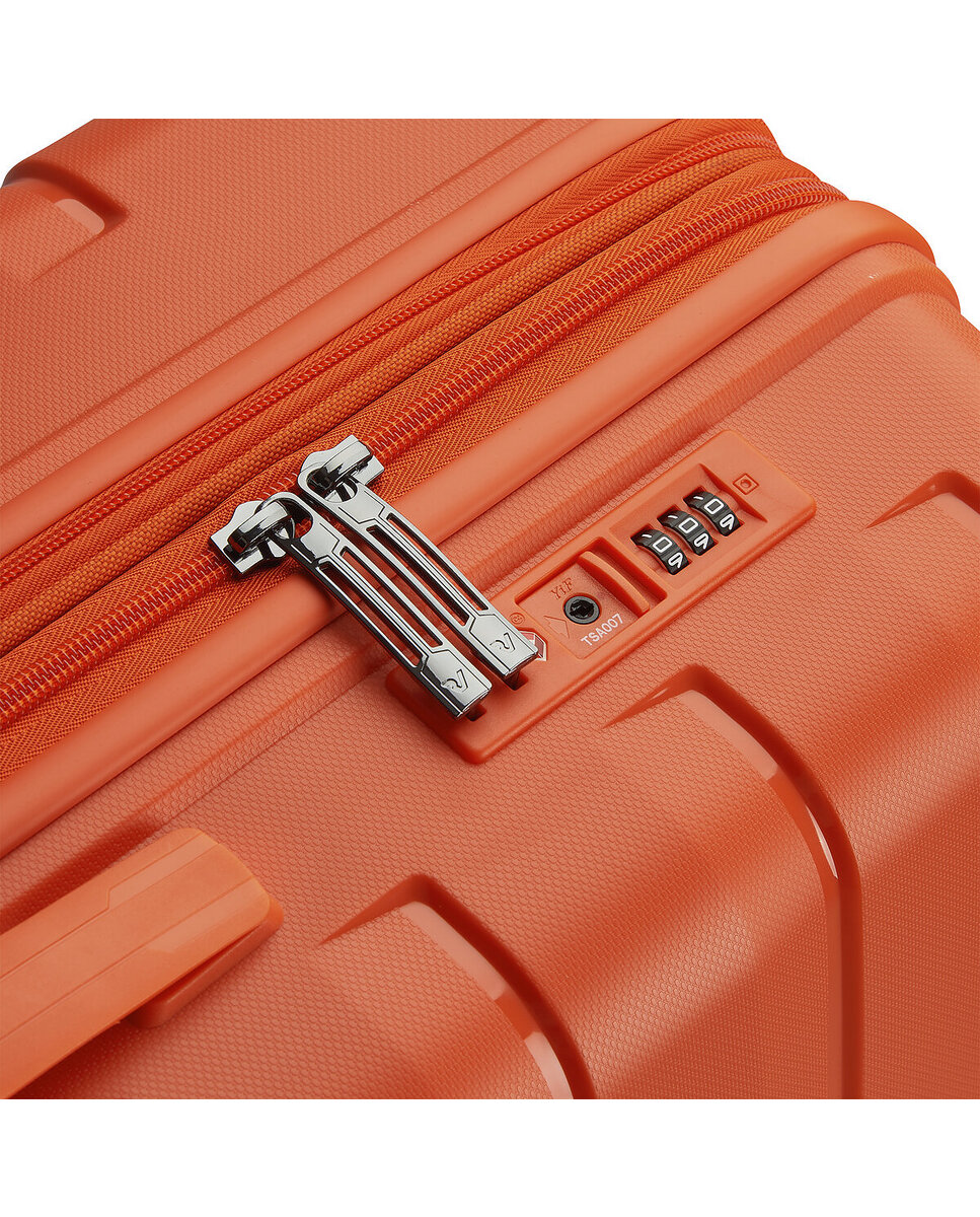 Maleta de cabina expandible skyline 2.0 rígida con capacidad 40/50l dimensiones 55x40x20/25cm - Roncato - Naranja Naranja-8