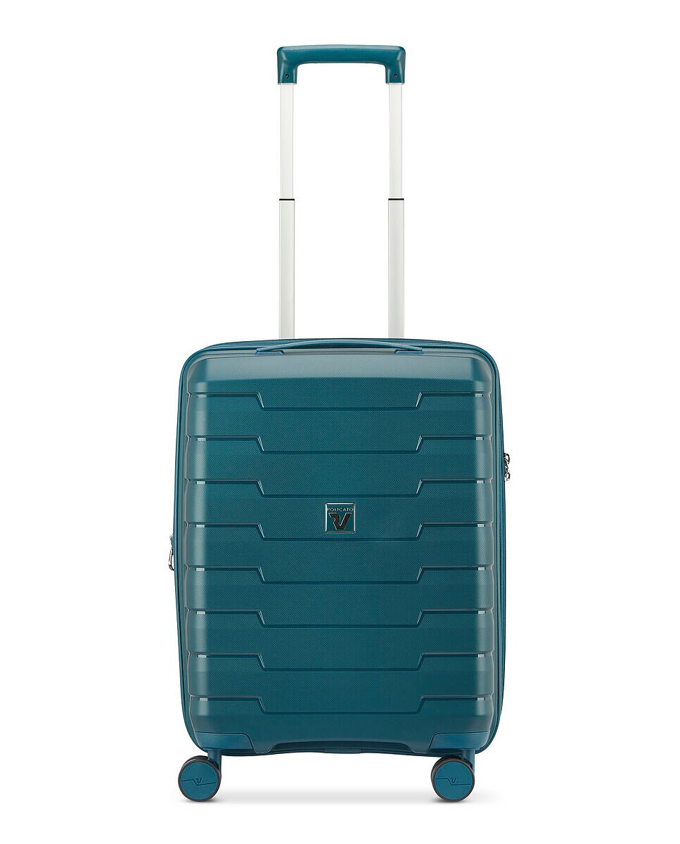 Imagen 2 de Maleta de cabina expandible skyline 2.0 rígida con capacidad 40/50l dimensiones 55x40x20/25cm - Roncato - Verde oscuro Verde oscuro
