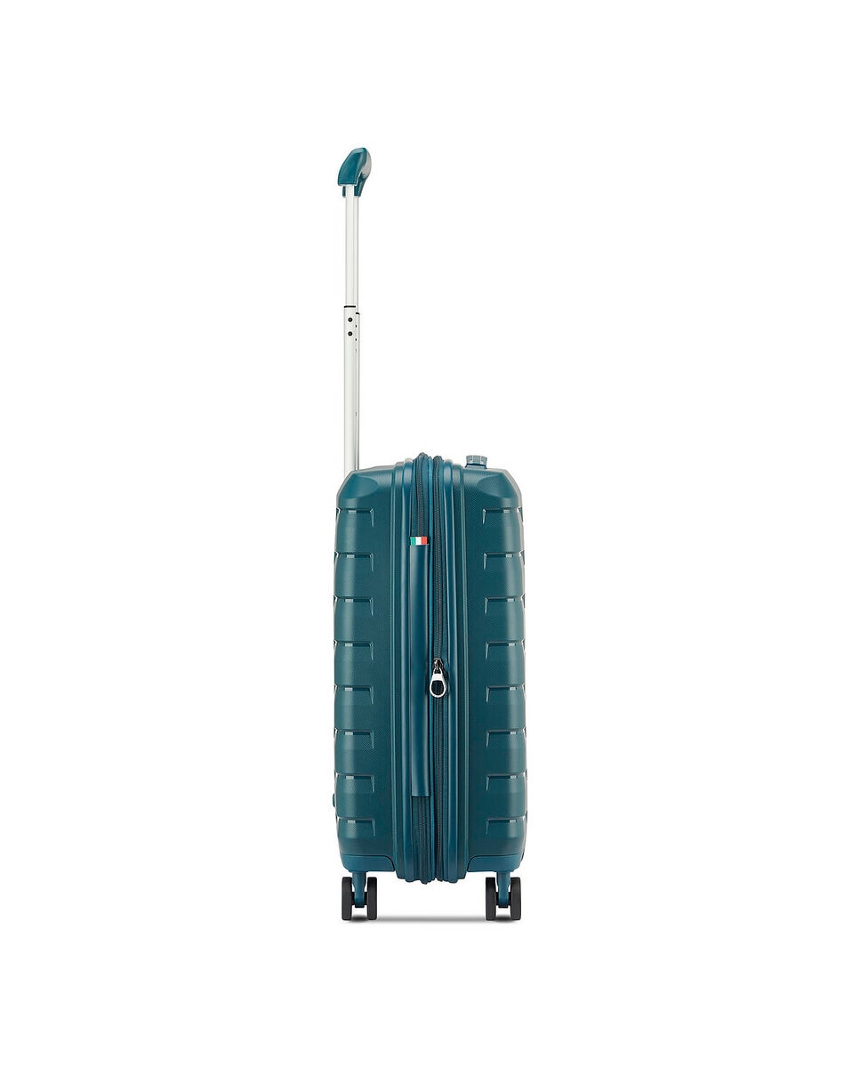 Imagen 3 de Maleta de cabina expandible skyline 2.0 rígida con capacidad 40/50l dimensiones 55x40x20/25cm - Roncato - Verde oscuro Verde oscuro