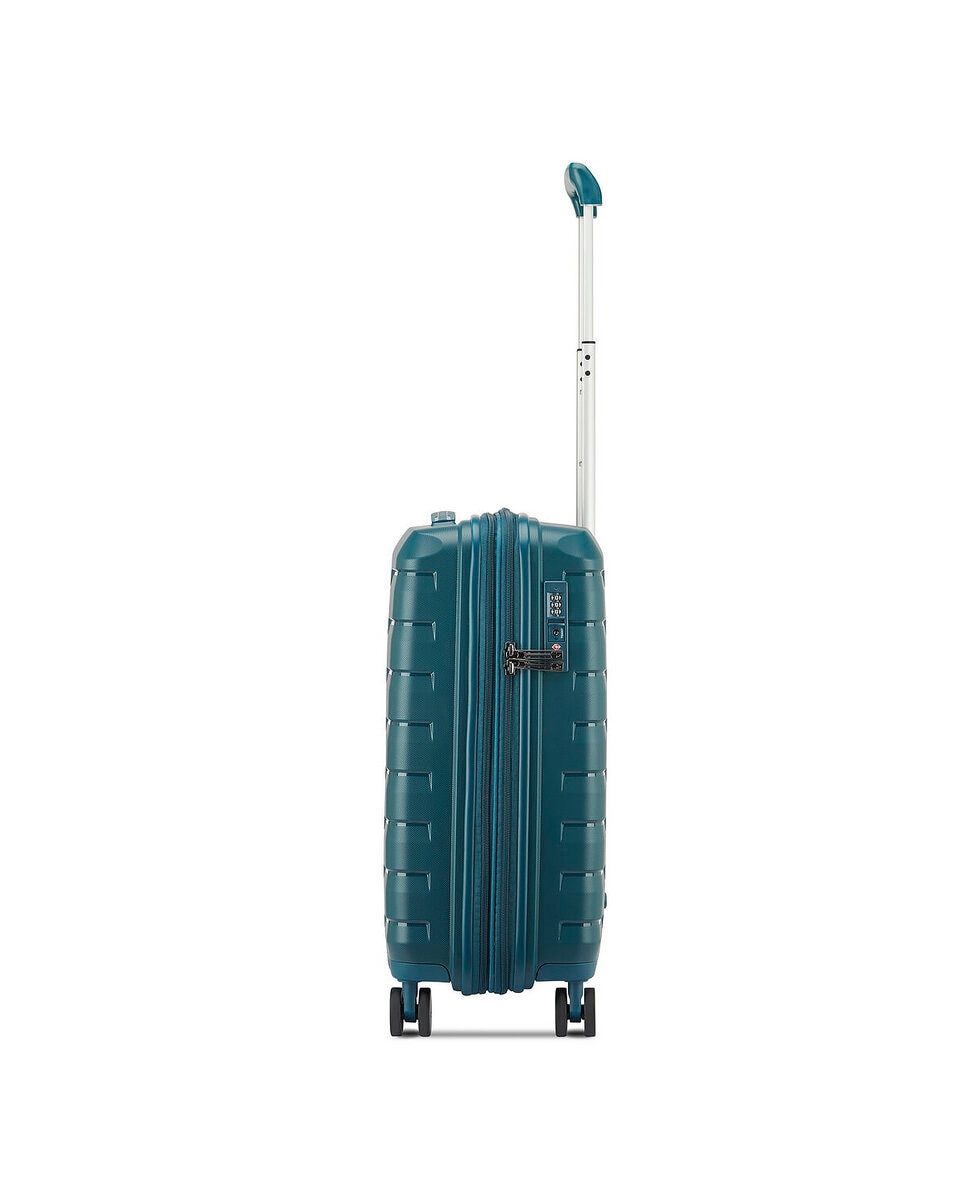 Imagen 6 de Maleta de cabina expandible skyline 2.0 rígida con capacidad 40/50l dimensiones 55x40x20/25cm - Roncato - Verde oscuro Verde oscuro