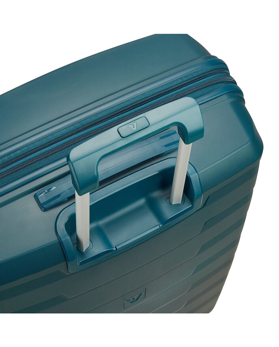 Imagen 10 de Maleta de cabina expandible skyline 2.0 rígida con capacidad 40/50l dimensiones 55x40x20/25cm - Roncato - Verde oscuro Verde oscuro