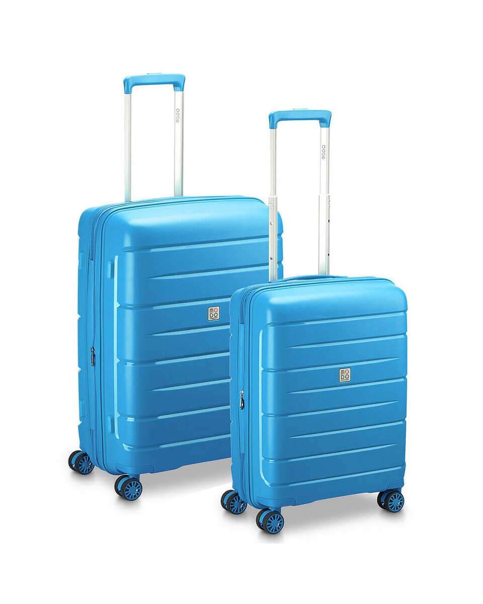 Juego de maletas (mediana y cabina) Starlight 30 rígidas expandible con capacidad hasta 74 L Azul-1