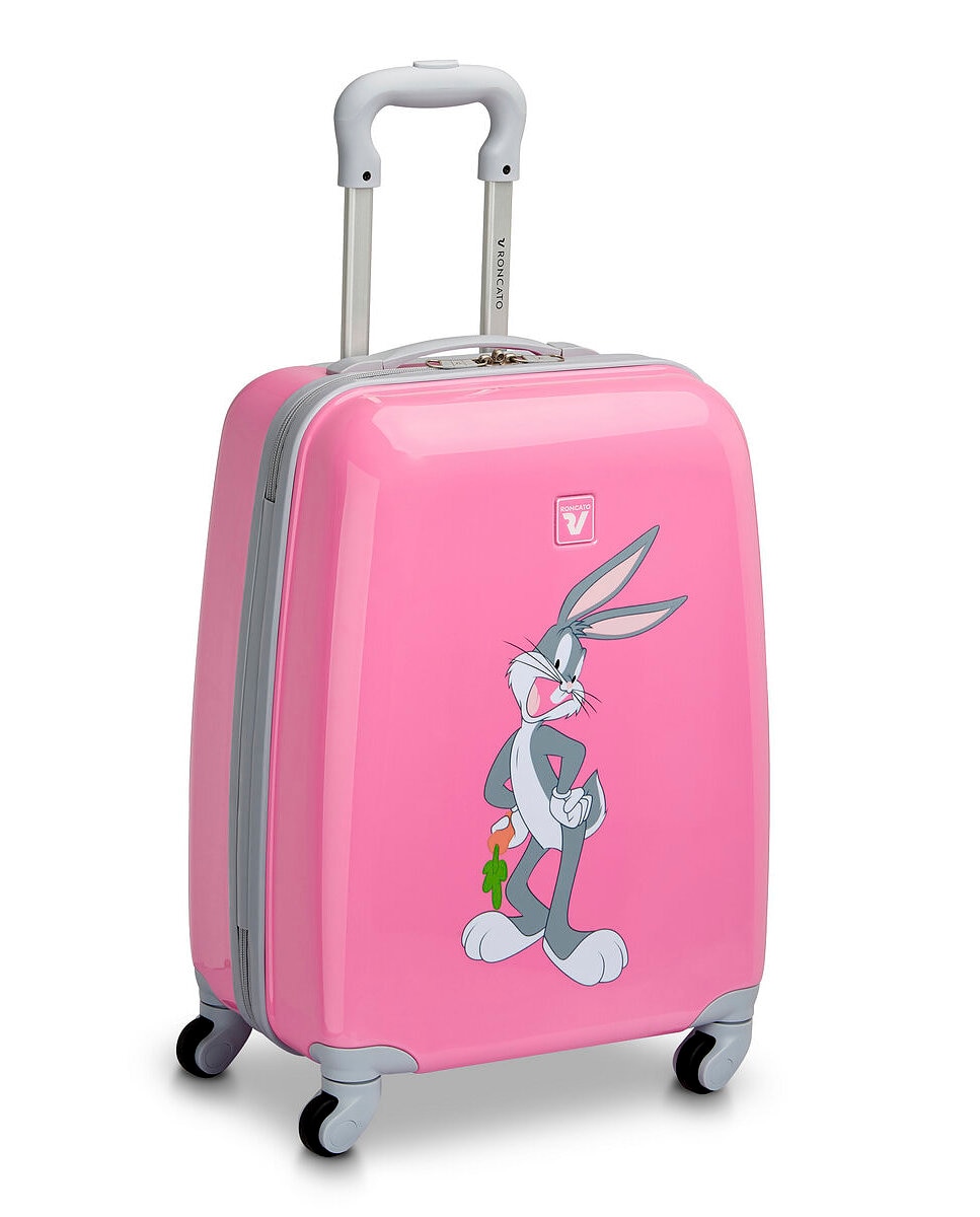 Maleta de cabina looney tunes con capacidad 36l dimensiones 50x36x22cm - Roncato - Gris / Blanco Gris / Blanco-1