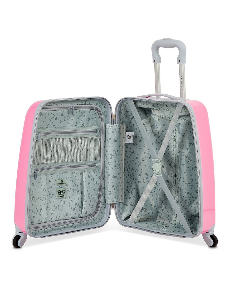 Maleta de cabina looney tunes con capacidad 36l dimensiones 50x36x22cm - Roncato - Gris / Blanco Gris / Blanco-4