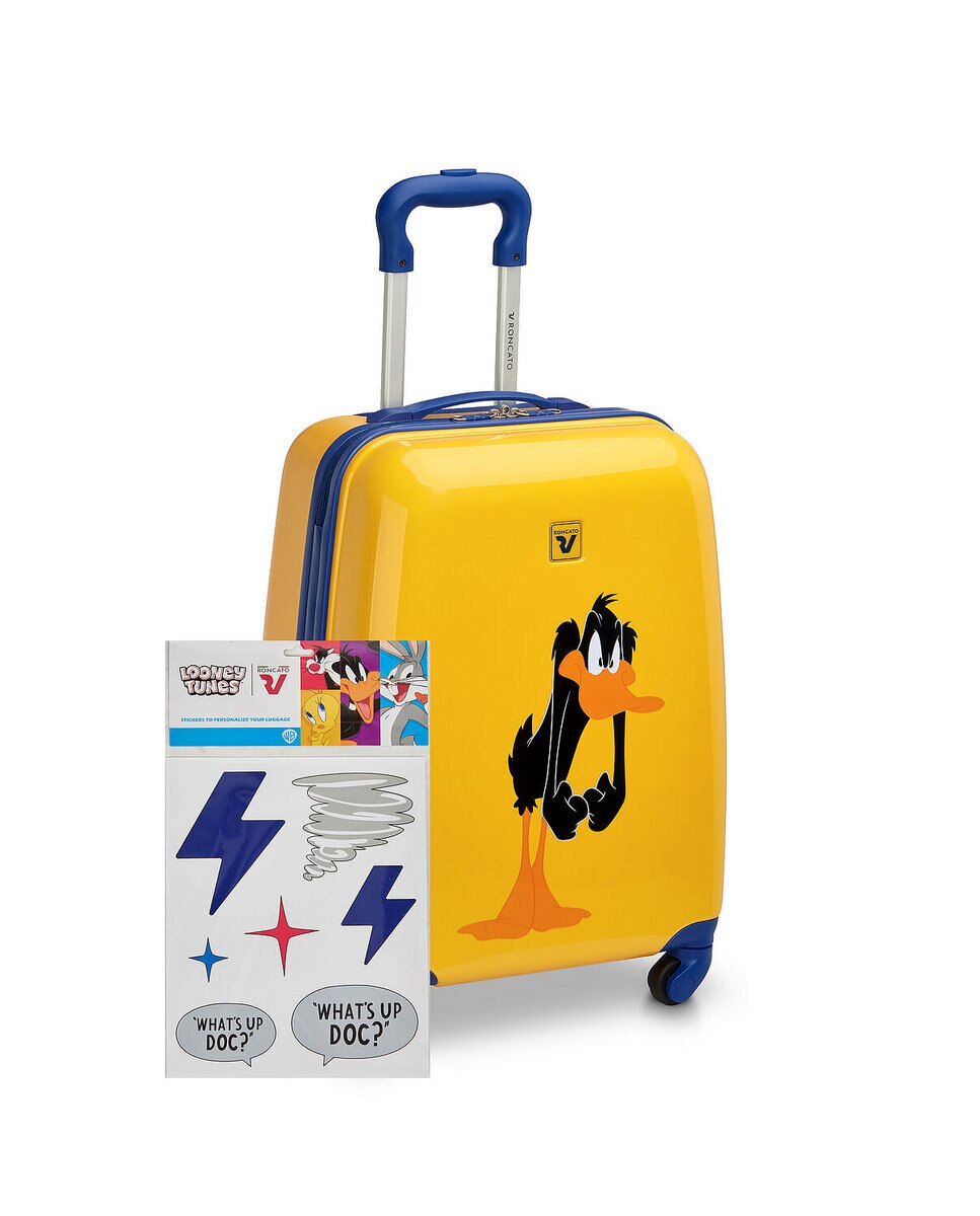 Maleta de cabina looney tunes con capacidad 36l dimensiones 50x36x22cm - Roncato - Blanco / Negro Blanco / Negro-7