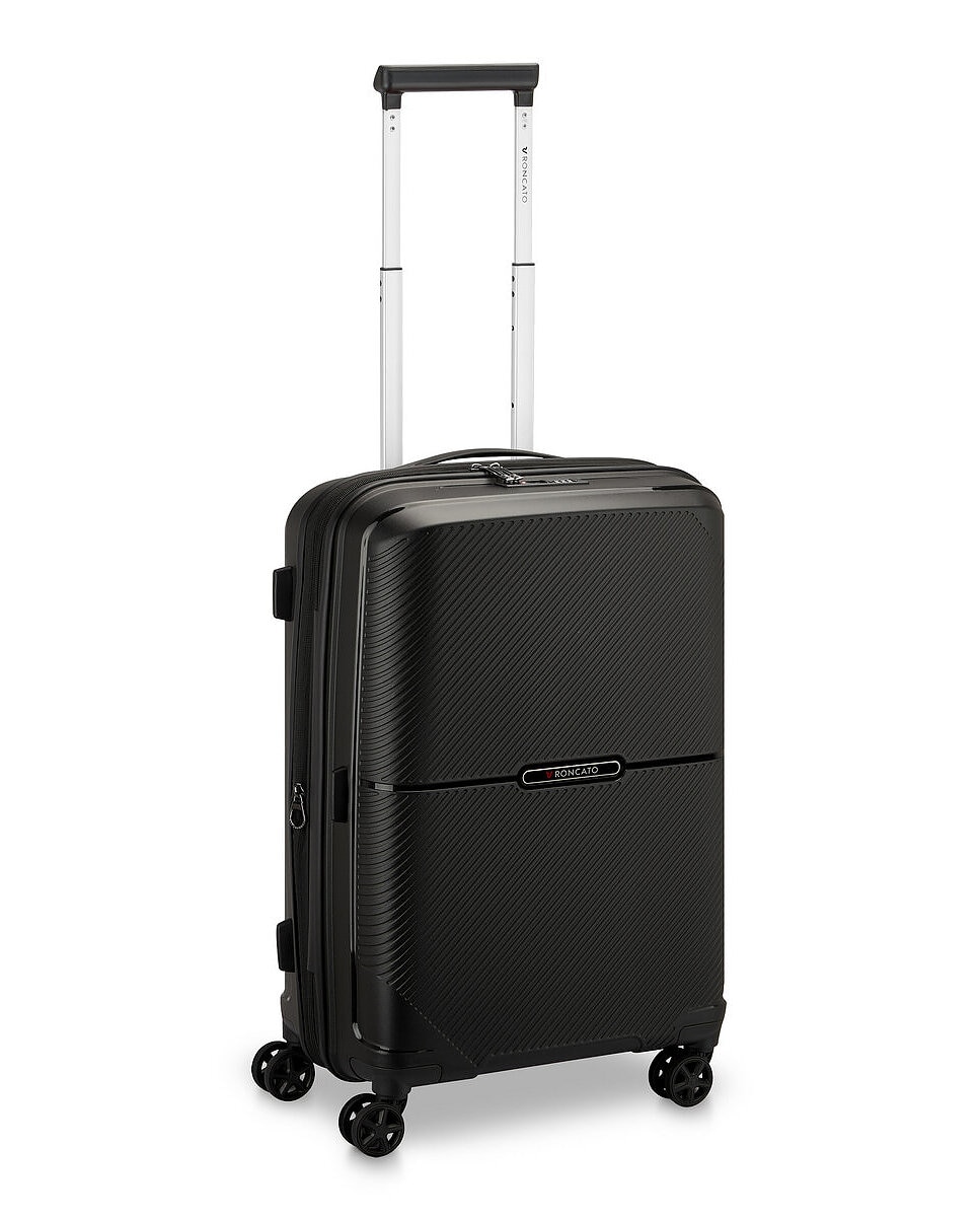 Imagen 1 de Maleta de cabina expandible storm rígida con capacidad 40/46l dimensiones 55x40x20/23cm - Roncato - Negro Negro