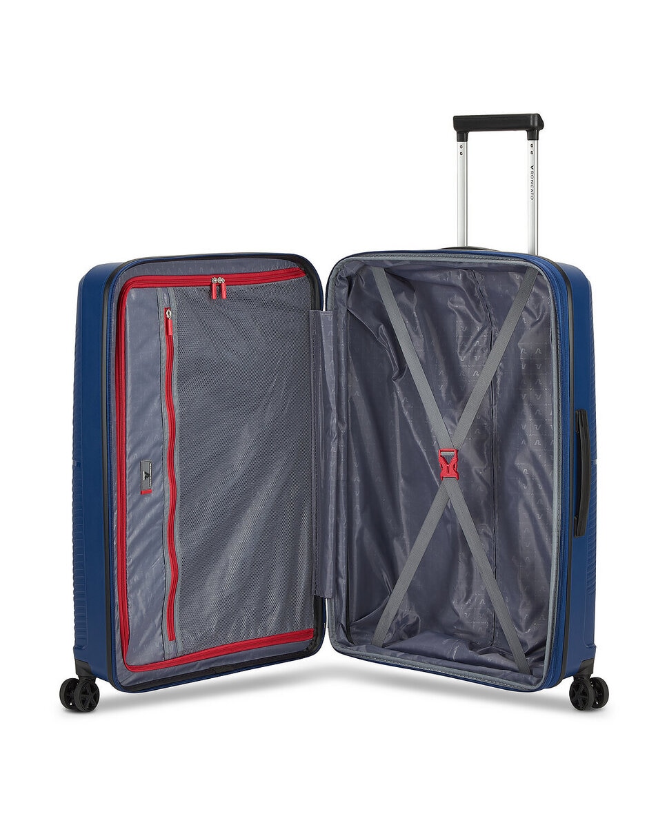 Imagen 4 de Maleta de cabina expandible storm rígida con capacidad 40/46l dimensiones 55x40x20/23cm - Roncato - Azul oscuro Azul oscuro