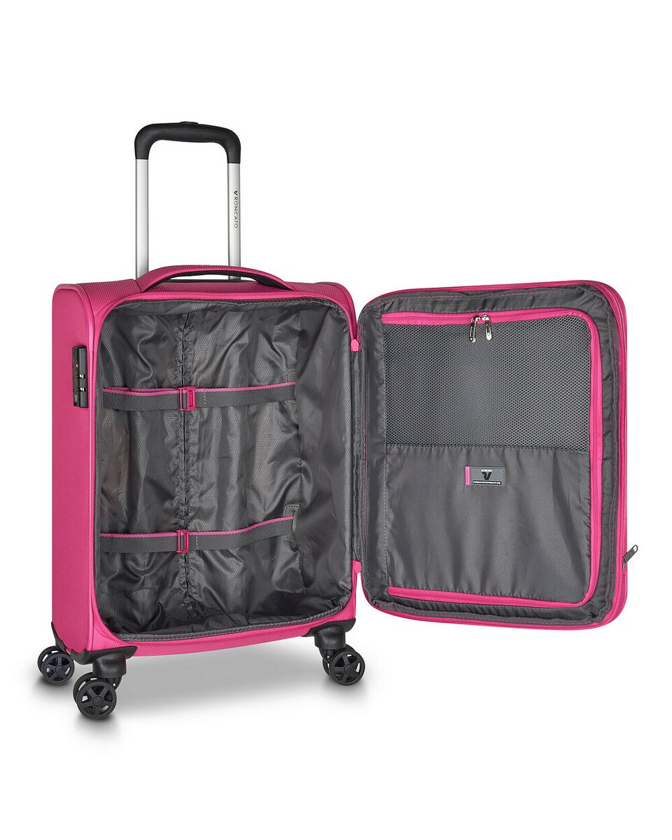 Maleta de cabina Jazz 4.0 blanda expandible con capacidad de 40 L - 55x40x20 cm Fucsia-4
