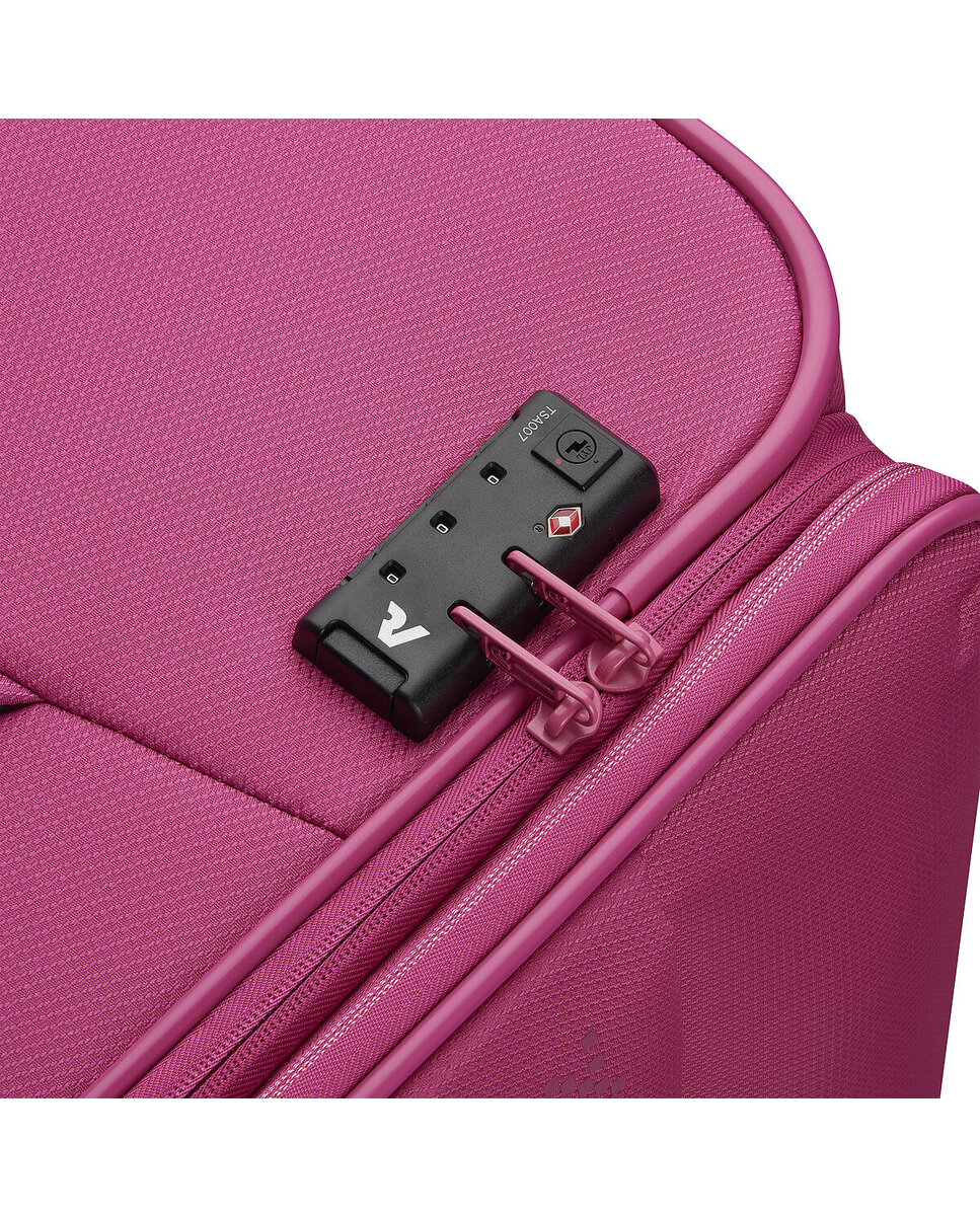 Maleta de Cabina Expandible JAZZ 4,0 blanda con capacidad 40/47L dimensiones 55x40x20/23cm - Roncato - Rosa Rosa-7