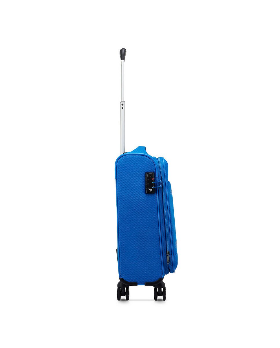 Maleta de cabina expandible jazz 4.0 blanda con capacidad 40/47l dimensiones 55x40x20/23cm - Roncato - Azul celeste Azul celeste-3