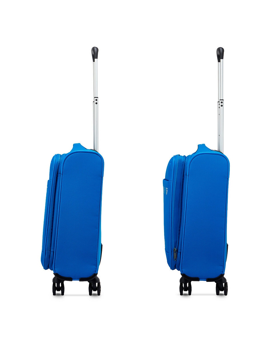 Maleta de cabina expandible jazz 4.0 blanda con capacidad 40/47l dimensiones 55x40x20/23cm - Roncato - Azul celeste Azul celeste-6