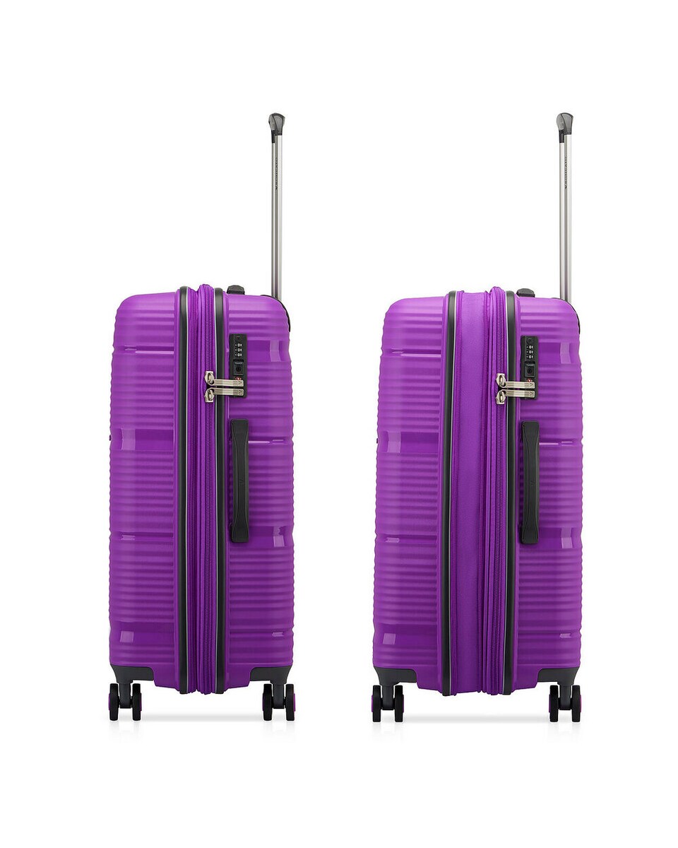 Maleta mediana R-Lite rígida expandible con capacidad hasta 84 L Morado-5