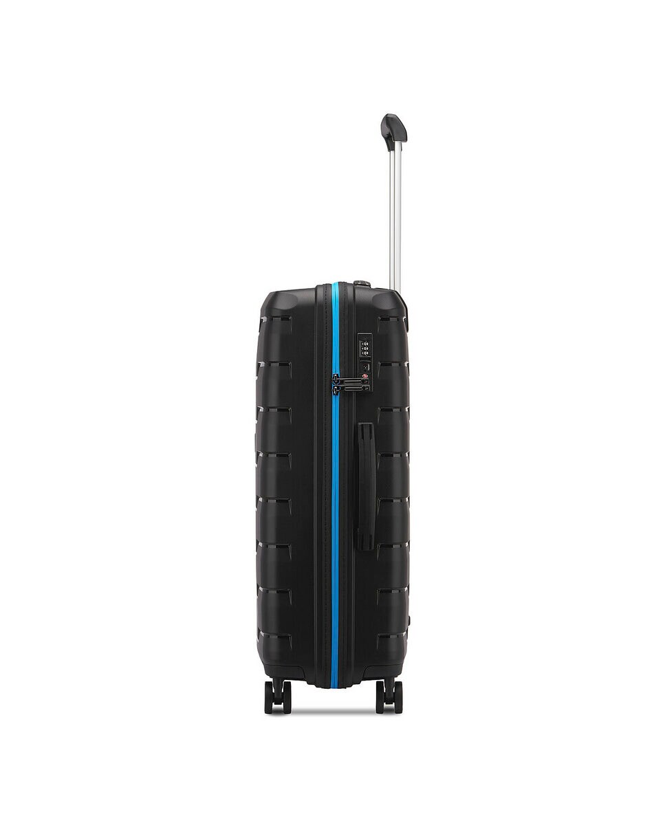 Maleta Trolley Roncato Skyline Basic 70 Cm - 80 L, Con Cierre TSA, 4 Ruedas Multidireccionales, Color Petróleo