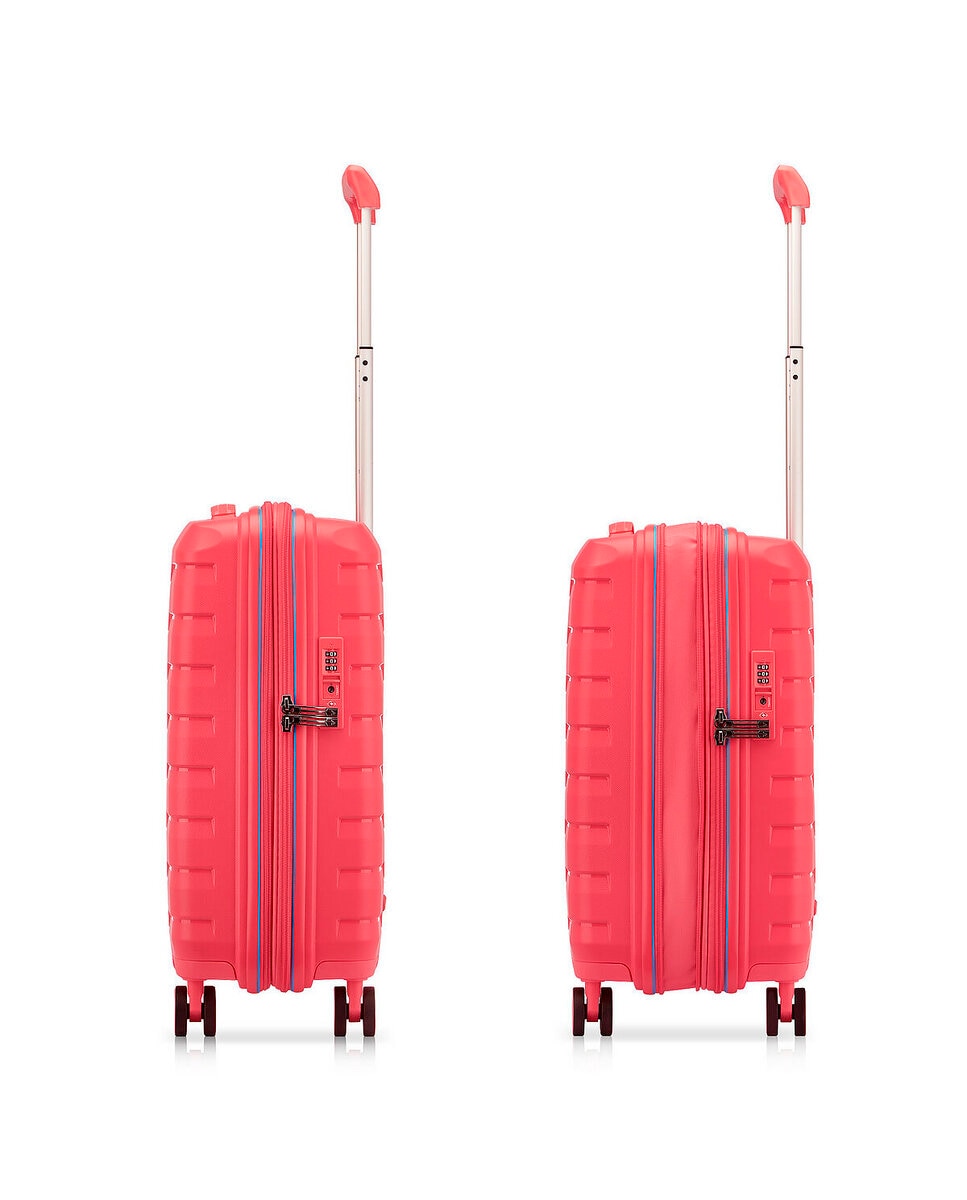 Maleta de cabina expandible skyline 2.0 rígida con capacidad 40/50l dimensiones 55x40x20/25cm - Roncato - Rojo Rojo-6