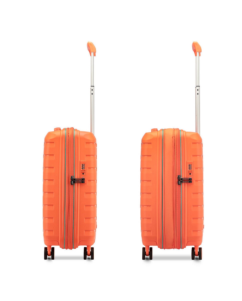 Imagen 6 de Maleta de cabina expandible skyline 2.0 rígida con capacidad 40/50l dimensiones 55x40x20/25cm - Roncato - Naranja mango Naranja mango