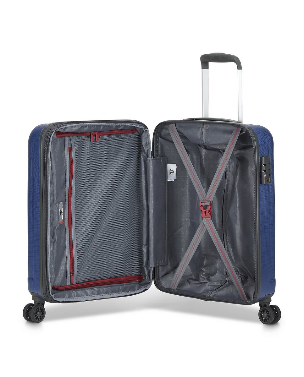 Imagen 4 de Maleta de cabina expandible kinetic 2,0 rígida con capacidad 40/51l dimensiones 55x40x20/25cm - Roncato - Azul Azul