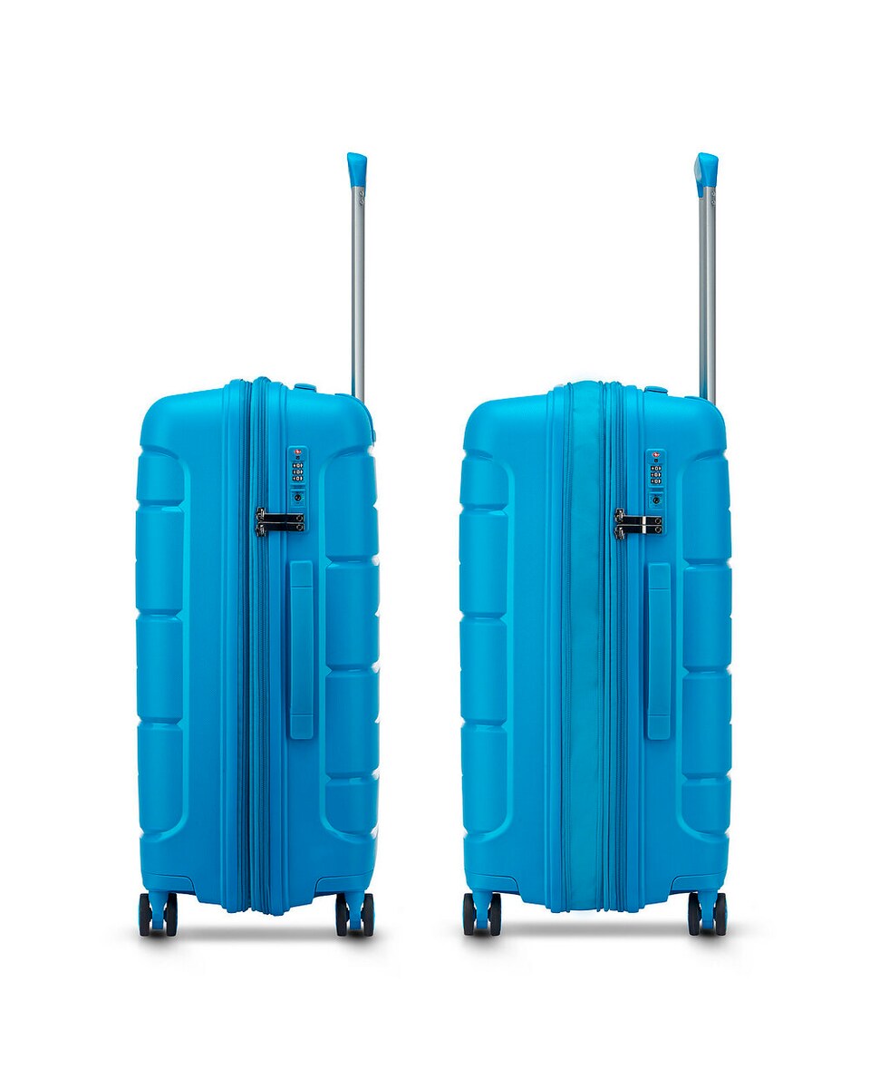 Juego de maletas  (grande, mediana y cabina) Starlight 30 rígidas expandible con capacidad hasta 110 L Azul-5