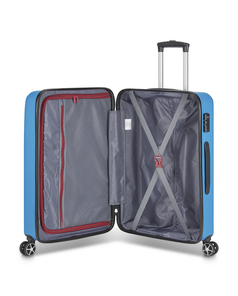 Maleta Mediana HOUSTON 2,0 rígida con capacidad 64L Azul denim