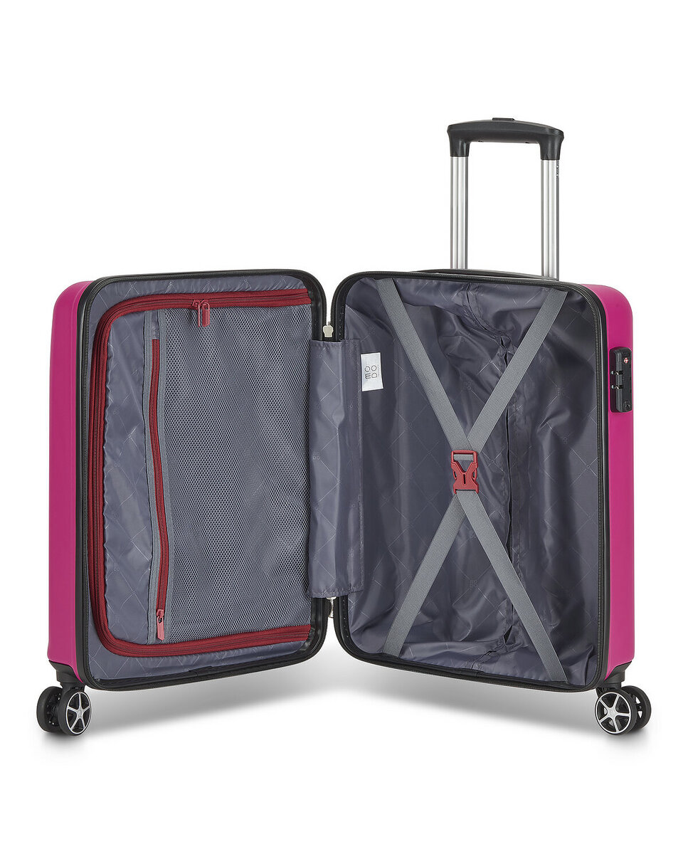 Imagen 4 de Maleta de cabina houston 2.0 rígida con capacidad 39l dimensiones 55x40x20cm - Modo by Roncato - Magenta Magenta