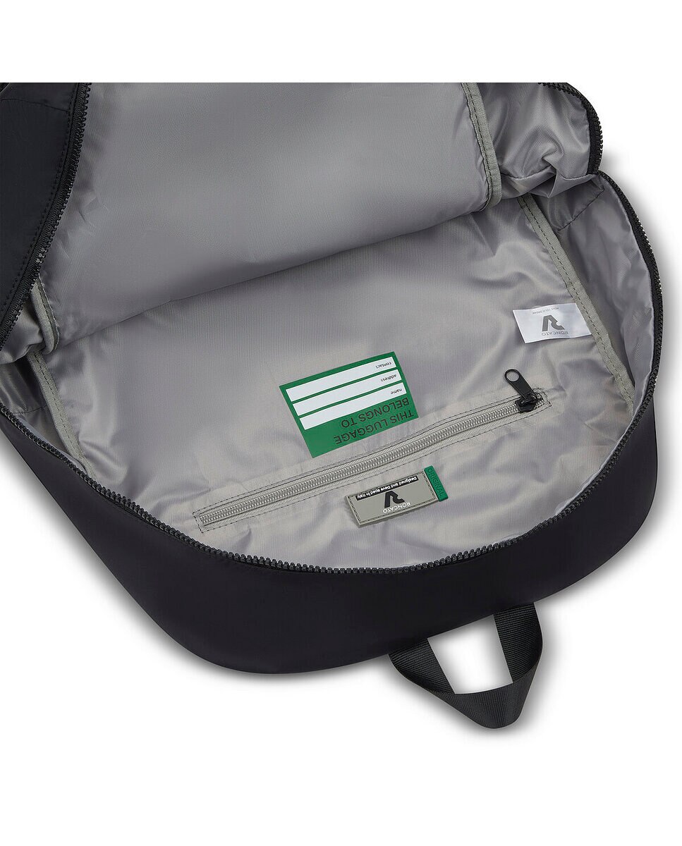 COMPACT Easyjet Mochila viaje 45x36x20 cm - Roncato - Negro Verde flúor-5