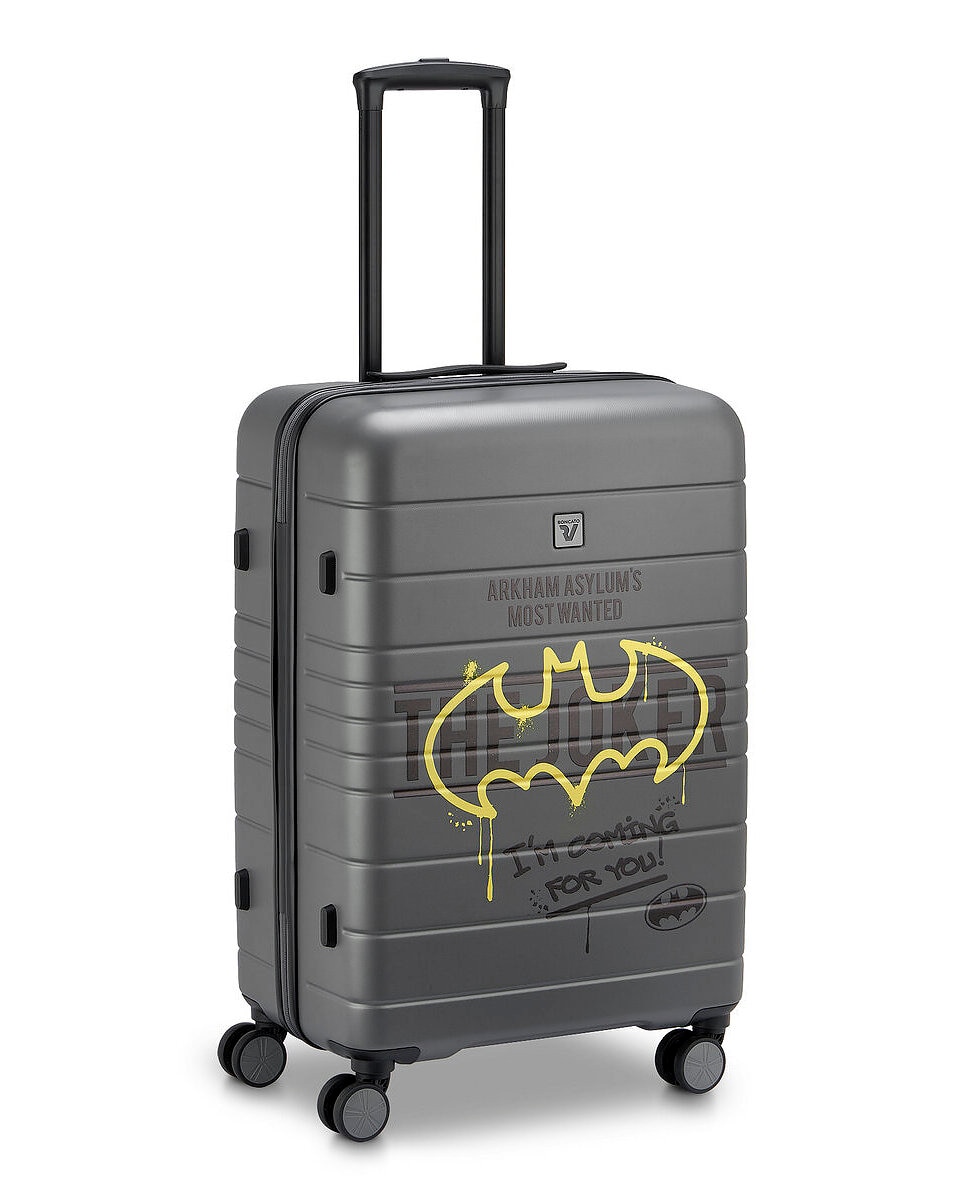 Maleta mediana dc comics rígida con capacidad 73.5l - Roncato - Negro / Amarillo Negro / Amarillo-1